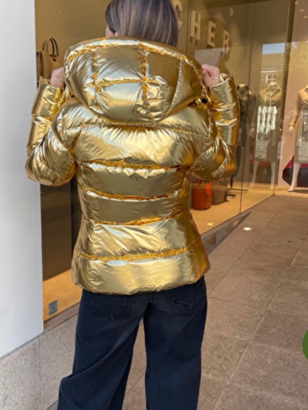 Mackage Jack Madalyn Puffer Jacket – Gold with Black Zippers - Picture 9 of 16